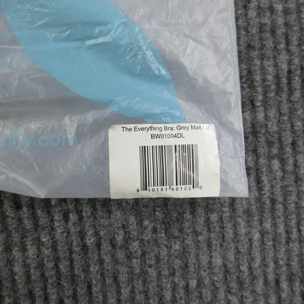 Bodily Wear The Everything Bra Womens M Gray Nursing Lightly Lined Wireless NWT
